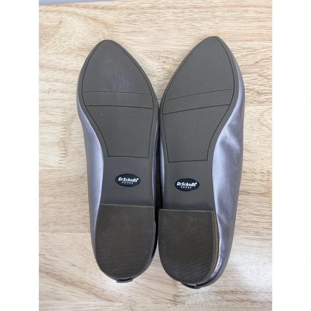 Dr. Scholl's Aston ballet flats in a‎ pewter metallic Size 7.5 Women's #63
